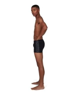 Speedo Boomstar Splice Aquashort - Black -Aqua Wear Shop SpeedoBoomstarSpliceAquashortSide