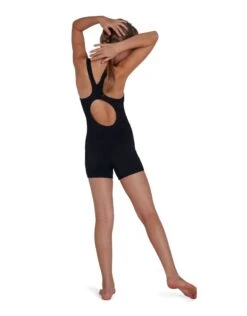 Speedo Girls Essential Endurance Plus Legsuit - Black -Aqua Wear Shop SpeedoGirlsEssentialEndurancePlusLegsuit Black