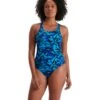 Speedo Hyperboom Allover Medalist Swimsuit - Blue -Aqua Wear Shop SpeedoHyperboomAlloverMedalistSwimsuit 3