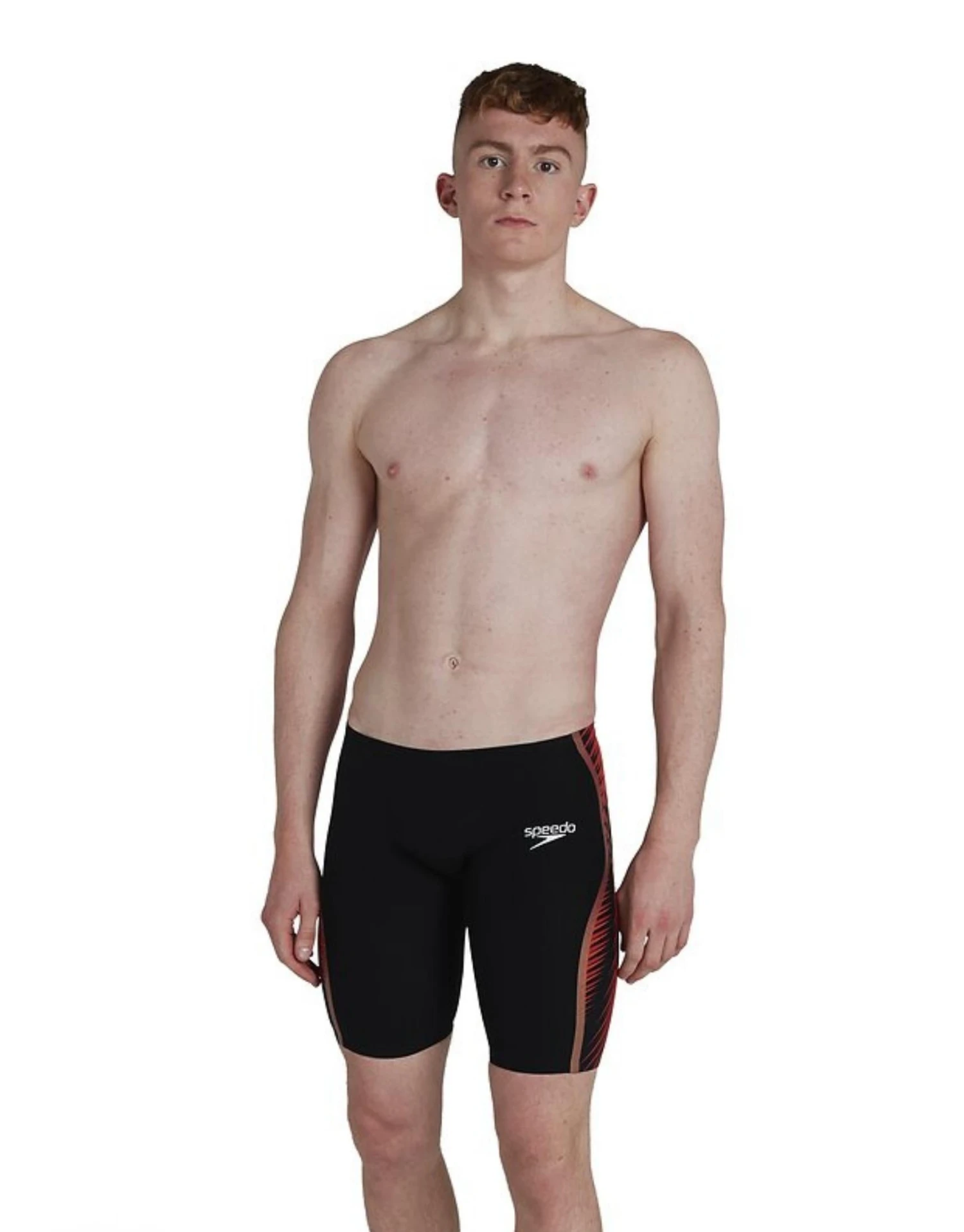 Speedo Fastskin LZR Pure Intent Jammer - Black/Red 6 Speedo Fastskin LZR Pure Intent Jammer - Black/Red - Image 4
