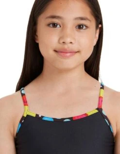 Zoggs Girls Spot Classicback Swimsuit -Aqua Wear Shop SpotPrintClassicback 4