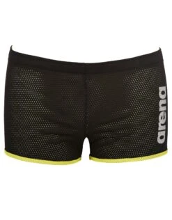 Arena Square Cut Drag Short - Black -Aqua Wear Shop SquareCutDragShort Black 3