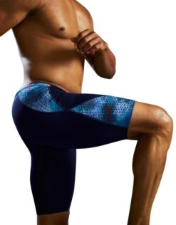 TYR StarHex Durafast Elite Blade Swim Jammer - Blue Ice -Aqua Wear Shop StarHexDurafastEliteBladeJammer BlueIce 10