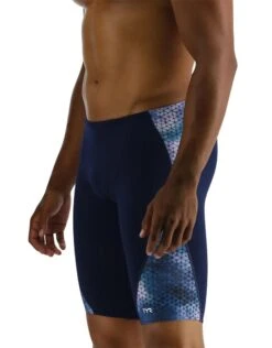 TYR StarHex Durafast Elite Blade Swim Jammer - Blue Ice -Aqua Wear Shop StarHexDurafastEliteBladeJammer BlueIce 5