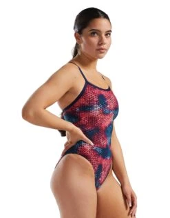 TYR StarHex Durafast Elite Diamondfit Swimsuit - Red/Multi -Aqua Wear Shop StarHexDurafastEliteDiamondfitSwimsuit RedMulti 4