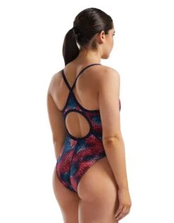 TYR StarHex Durafast Elite Diamondfit Swimsuit - Red/Multi -Aqua Wear Shop StarHexDurafastEliteDiamondfitSwimsuit RedMulti 5