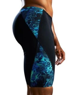 TYR Diploria Durafast Lite Blade Splice Swim Jammer - Blue/Green -Aqua Wear Shop TYRDiploriaDurafastLiteBladeSpliceSwimJammer BlueGreen 7