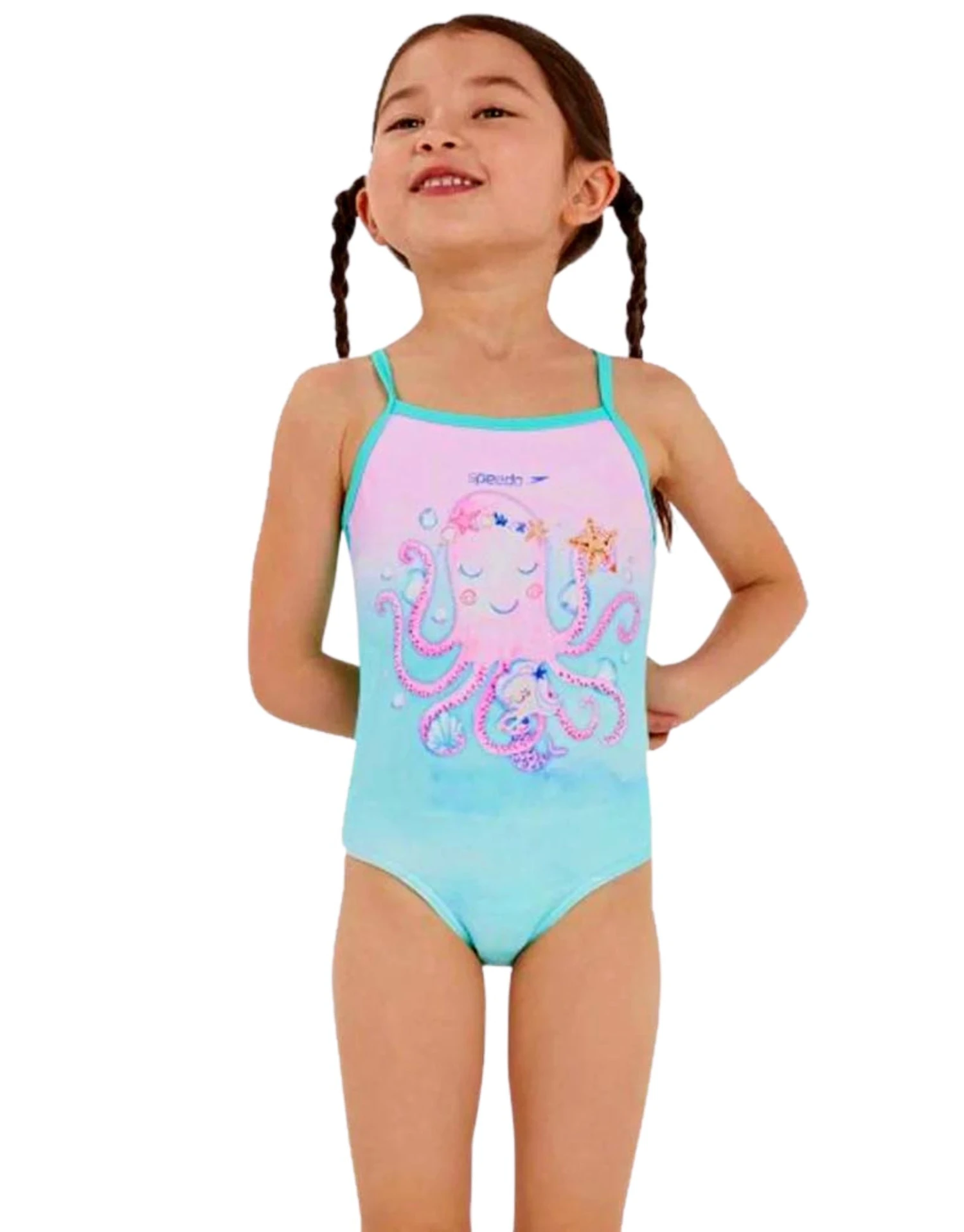 Speedo Tots Girls Digital Thinstrap Swimsuit 3 Speedo Tots Girls Digital Thinstrap Swimsuit