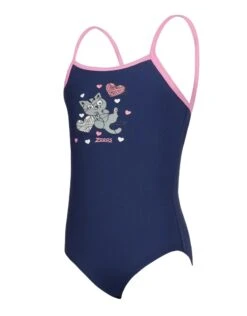 Zoggs Tots Girls Kitty Classicback Swimsuit -Aqua Wear Shop TotsGirlsKittyClassicbackSwimsuit 4