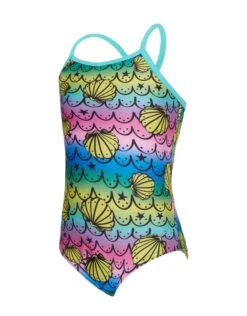 Zoggs Tots Girls Mermaids Crossback Swimsuit -Aqua Wear Shop TotsGirlsMermaidsCrossbackSwimsuit 4