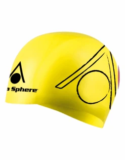 AQUA SPHERE Silicone Tri Swim Cap -Aqua Wear Shop TriCapYellow