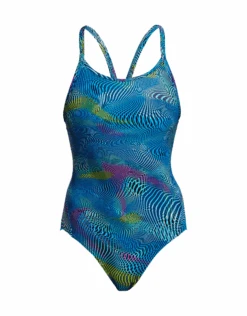 FUNKITA Wires Crossed Diamond Back Swimsuit -Aqua Wear Shop WIRESCROSSEDFUNKITALADIESSWIMSUIT 1