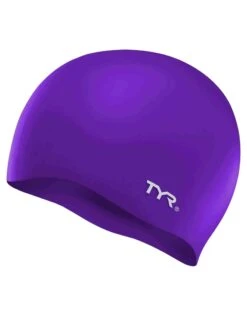 TYR Wrinkle Free Silicone Swim Cap -Aqua Wear Shop WrinkleFreeSiliconeCapPurple