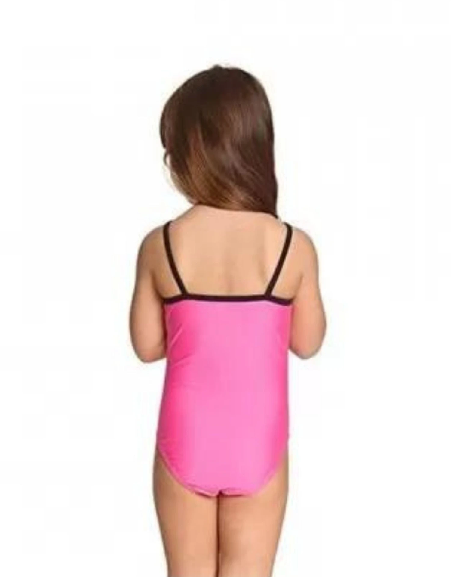 Zoggs Tots Girls Zebra Classicback Swimsuit - Pink 4 Zoggs Tots Girls Zebra Classicback Swimsuit - Pink - Image 2