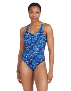 Zoggs Catalyst Actionback Swimsuit - Navy/Blue -Aqua Wear Shop Zoggs Catalyst Actionback Swimsuit 5