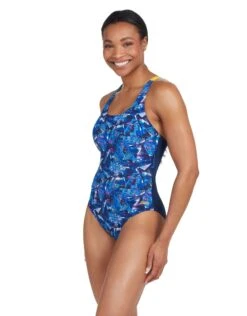 Zoggs Catalyst Actionback Swimsuit - Navy/Blue -Aqua Wear Shop Zoggs Catalyst Actionback Swimsuit 6