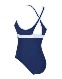 Zoggs Dakota Crossback Swimsuit - Navy/White -Aqua Wear Shop Zoggs Dakota Crossback Navy White 3