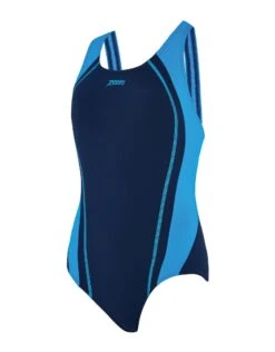 Zoggs Eaton Flyback Swimsuit - Navy/Blue -Aqua Wear Shop Zoggs Eaton Flyback Swimsuit Navy Blue 4