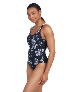 Zoggs Juliet Actionback Swimsuit - Black/White 12 Zoggs Juliet Actionback Swimsuit - Black/White -Aqua Wear Shop Zoggs Juliet Actionback Swimsuit 6