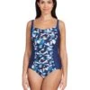 Zoggs Luxor Ruched Front Swimsuit - Navy -Aqua Wear Shop Zoggs Luxor Ruched Front Swimsuit 4