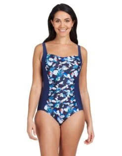 Zoggs Luxor Ruched Front Swimsuit - Navy -Aqua Wear Shop Zoggs Luxor Ruched Front Swimsuit 5
