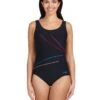 Zoggs Macmaster Scoopback Swimsuit - Black/Multicolour -Aqua Wear Shop Zoggs Macmaster Swimsuit Black Multicolour 4