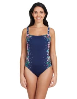 Zoggs Martinique Adjustable Classicback Swimsuit - Navy
