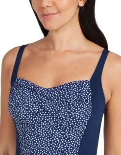 Zoggs Martinique Ruched Front Adjustable Swimsuit - Navy -Aqua Wear Shop Zoggs Martinique Ruched Front Swimsuit 6
