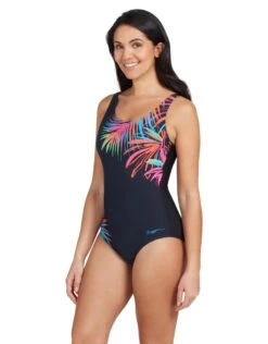 Zoggs Maya Adjustable Scoopback Swimsuit - Navy/Black 12 Zoggs Maya Adjustable Scoopback Swimsuit - Navy/Black -Aqua Wear Shop Zoggs Maya Adjustable Scoopback Swimsuit 6