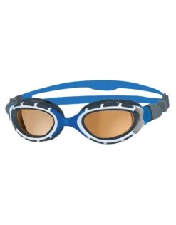 Zoggs Predator Flex Polarized Ultra Goggles -Aqua Wear Shop Zoggs Predator Flex Polarised Ultra Goggle Blue Grey