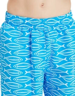 Zoggs Boys Fishes 15 Inch Shorts -Aqua Wear Shop ZoggsBoysFishes15InchShorts 4 1