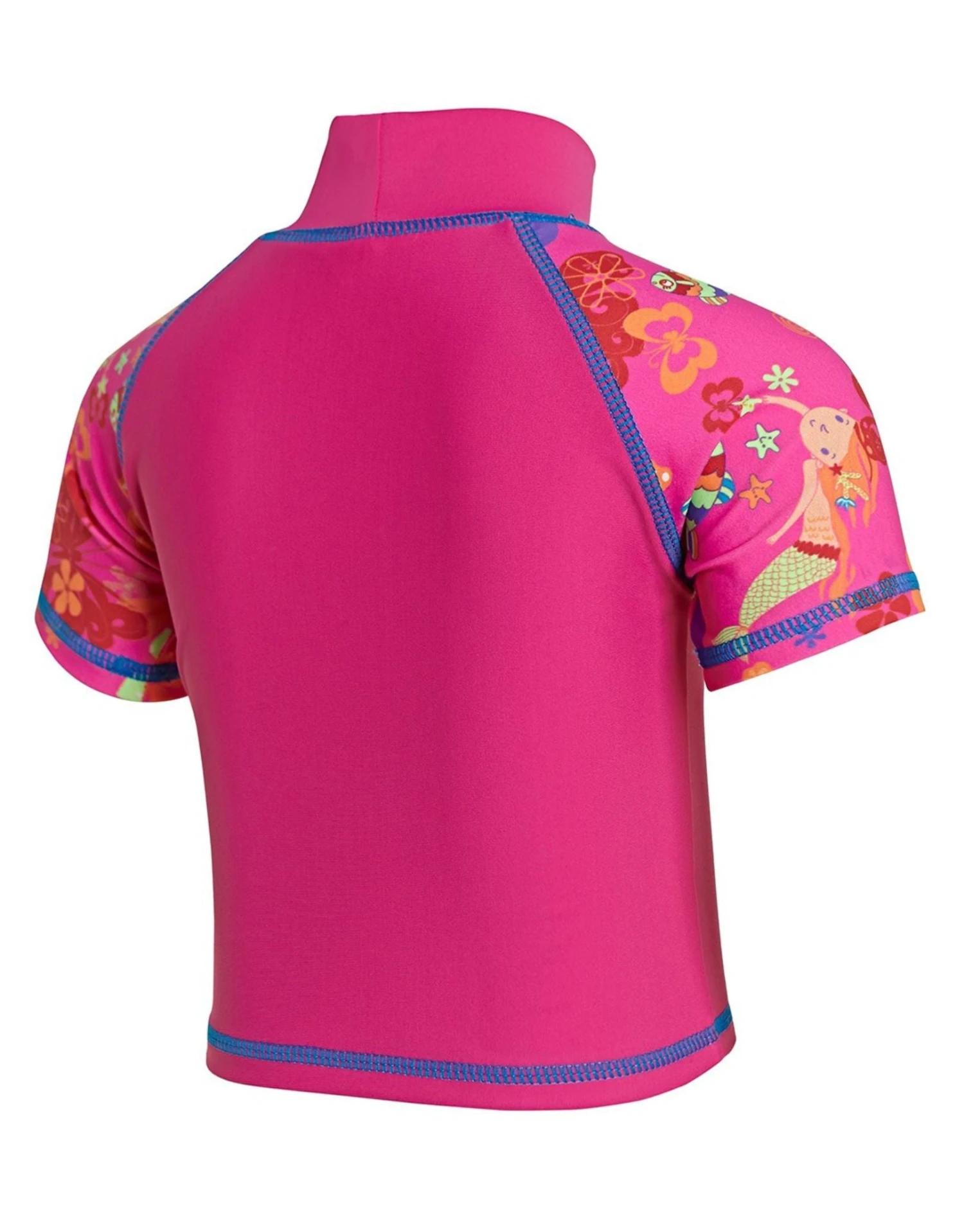 Zoggs Tots Girls Sun Protection Top - Pink 4 Zoggs Tots Girls Sun Protection Top - Pink - Image 2