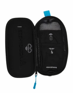 AQUA SPHERE XL Mask Case - Black/Blue -Aqua Wear Shop aquaspheremaskcasexl 1 1