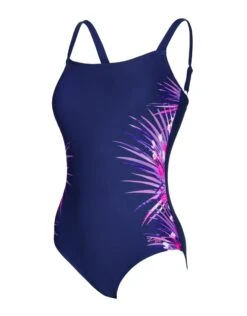 Zoggs Fanfare Print Adjustable Classicback Swimsuit -Aqua Wear Shop fanfareprintadjuclassback 1