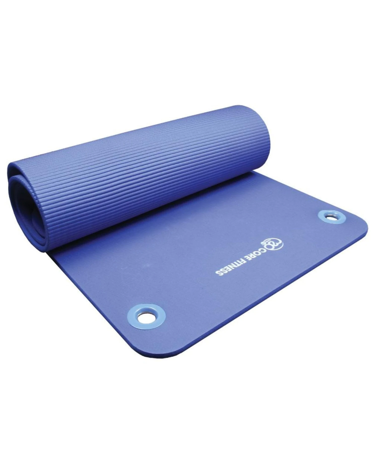 Fitness-Mad Core Fitness Mat With Eyelets In Blue 10mm 3 Fitness-Mad Core Fitness Mat With Eyelets In Blue 10mm