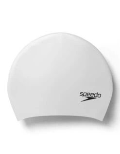 Speedo Long Hair Silicone Swim Cap 13 Speedo Long Hair Silicone Swim Cap -Aqua Wear Shop silver