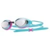 TYR Black Hawk Racing Female Mirrored Goggle -Aqua Wear Shop tyr black hawk racing female mirroed goggle silver turquoise pink