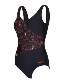 Zoggs Vintage Geo Crossover V Back Swimsuit 11 Zoggs Vintage Geo Crossover V Back Swimsuit -Aqua Wear Shop vintagegeovback 3