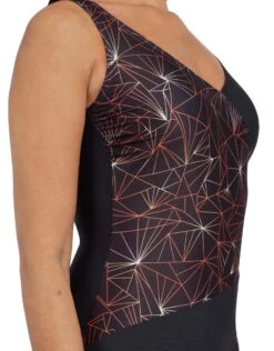 Zoggs Vintage Geo Crossover V Back Swimsuit 10 Zoggs Vintage Geo Crossover V Back Swimsuit -Aqua Wear Shop vintagegeovback 5