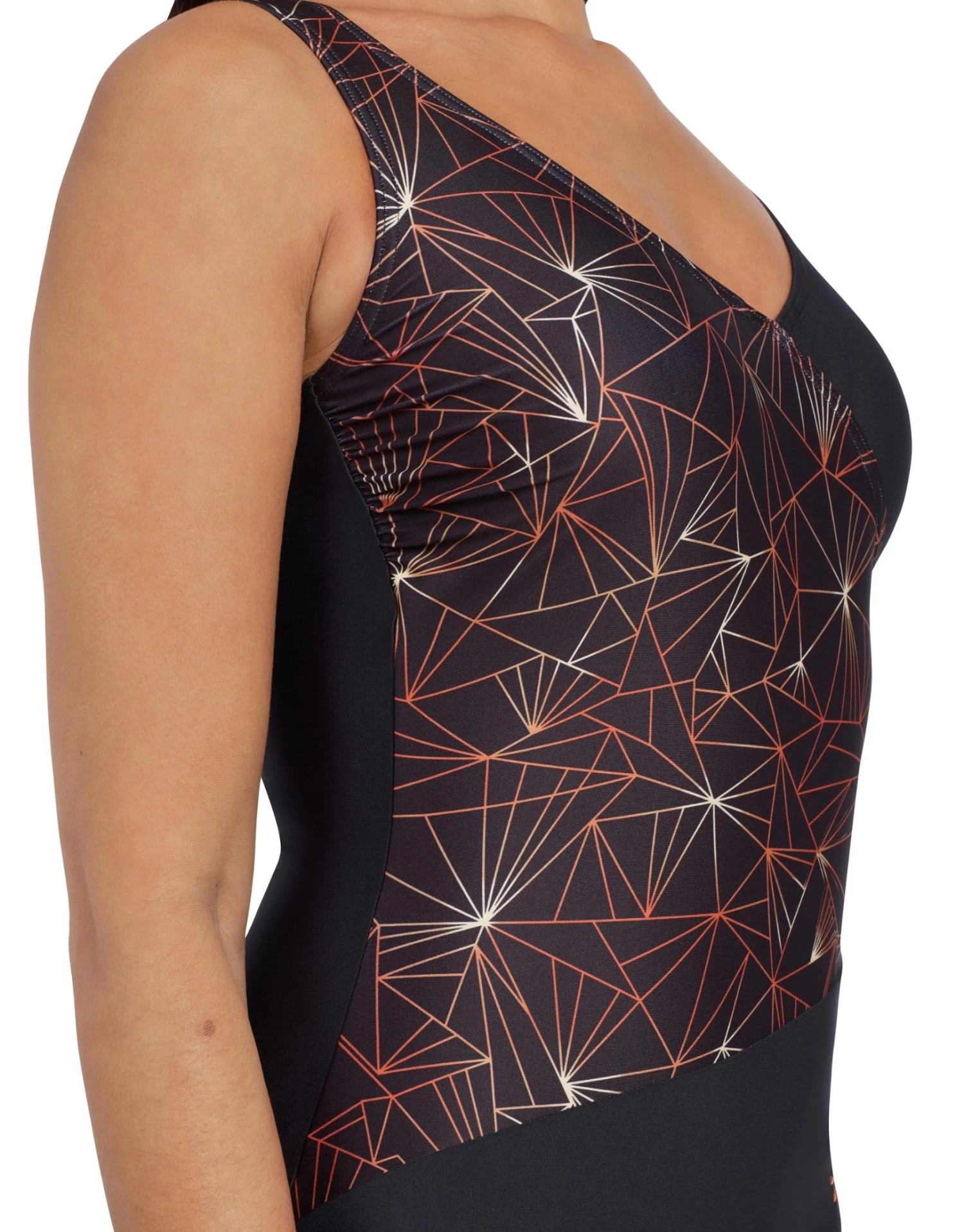 Zoggs Vintage Geo Crossover V Back Swimsuit 5 Zoggs Vintage Geo Crossover V Back Swimsuit - Image 3