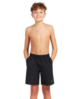 Zoggs Boys Penrith 15 Inch Swim Shorts - Black